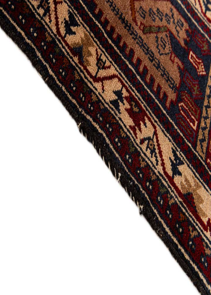 3' 9 x 6' 6 Hand Knotted Balouch Persian Wool Rug