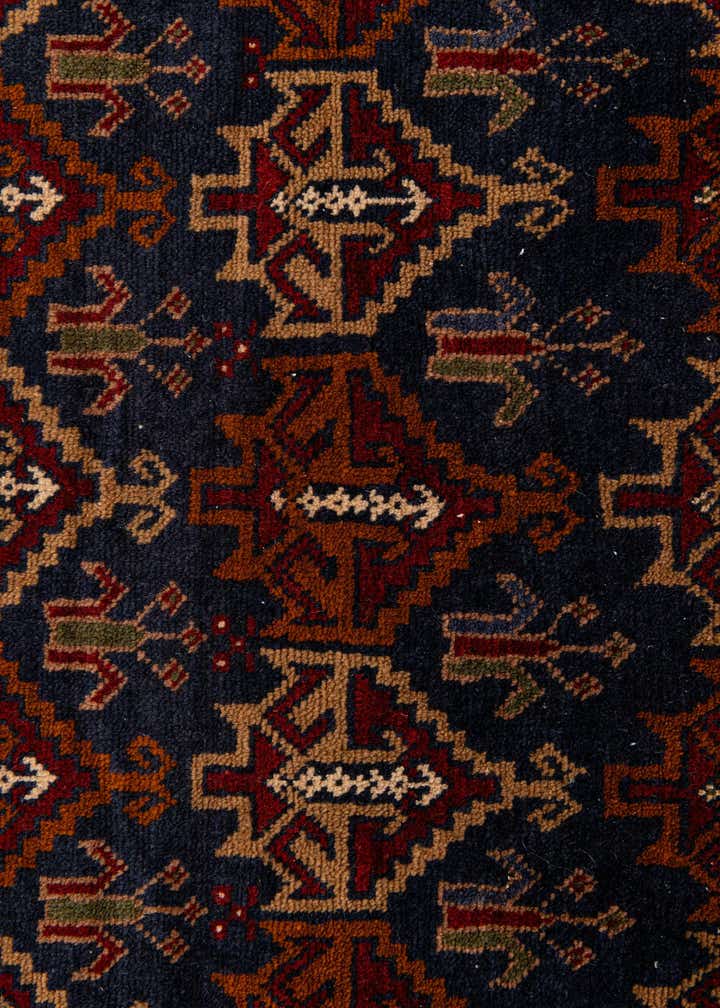3' 9 x 6' 6 Hand Knotted Balouch Persian Wool Rug