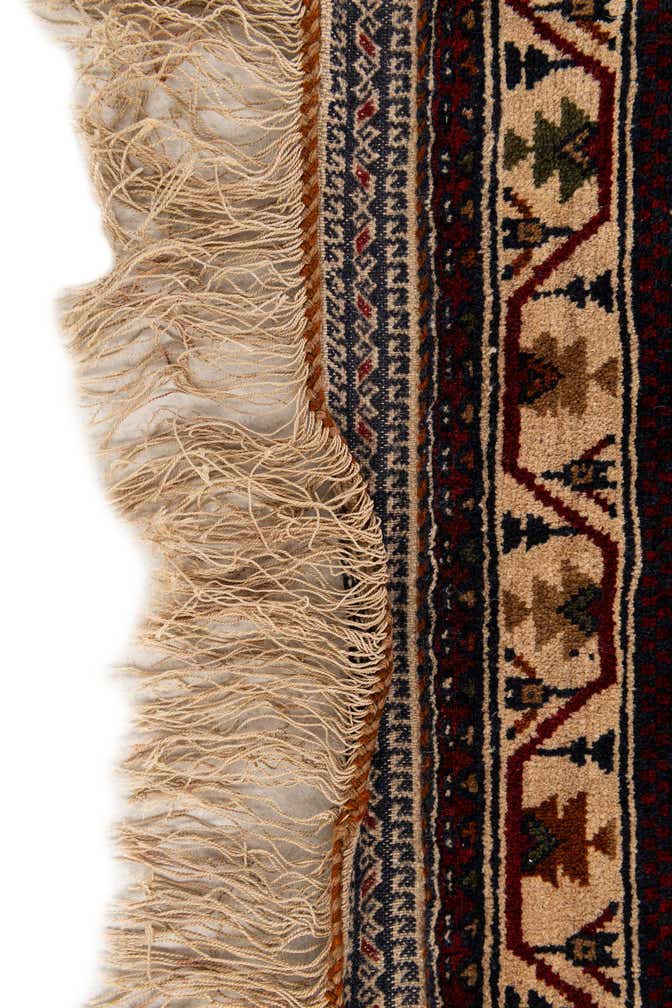3' 9 x 6' 6 Hand Knotted Balouch Persian Wool Rug