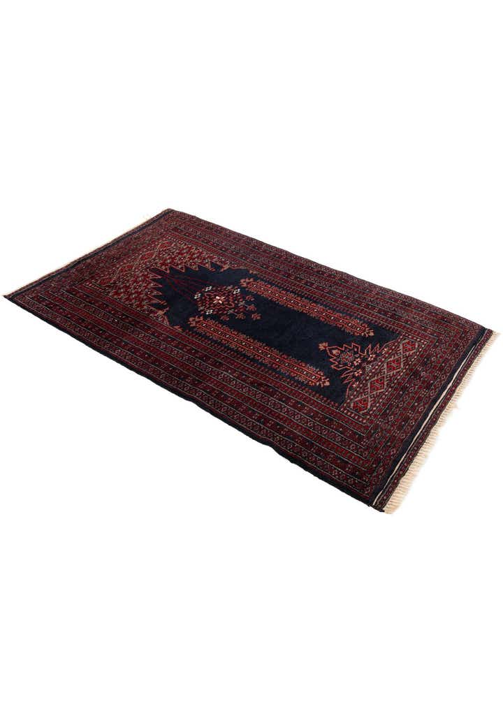 2' 7 x 4' 2 Hand Knotted Balouch Persian Wool Rug