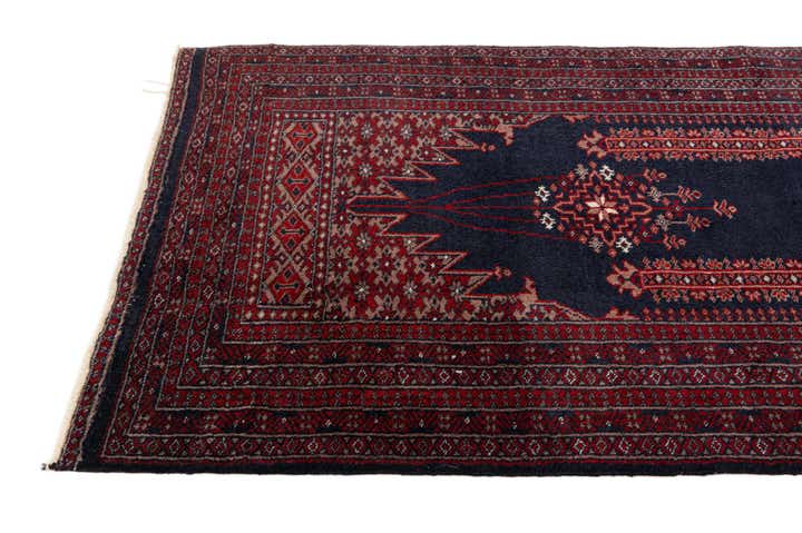2' 7 x 4' 2 Hand Knotted Balouch Persian Wool Rug