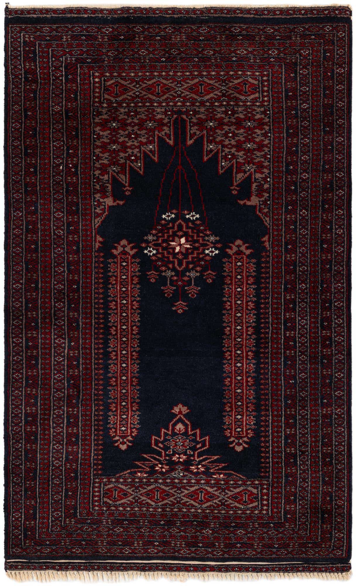 2' 7 x 4' 2 Hand Knotted Balouch Persian Wool Rug