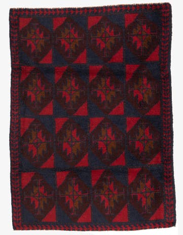 3' 2 x 4' 5 Hand Knotted Balouch Persian Wool Rug