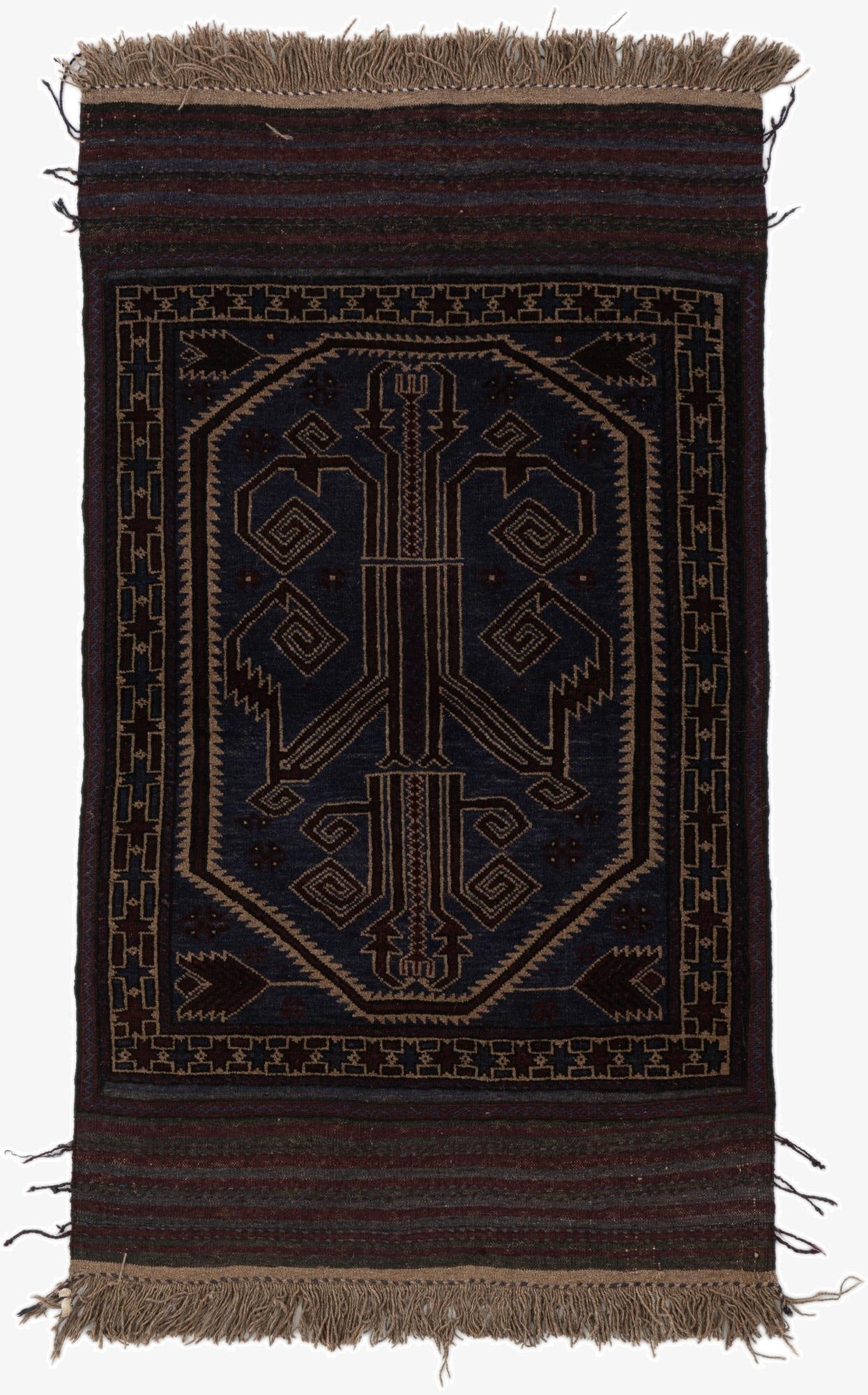 2' 9 x 5'  Hand Knotted Balouch Oriental Wool Rug