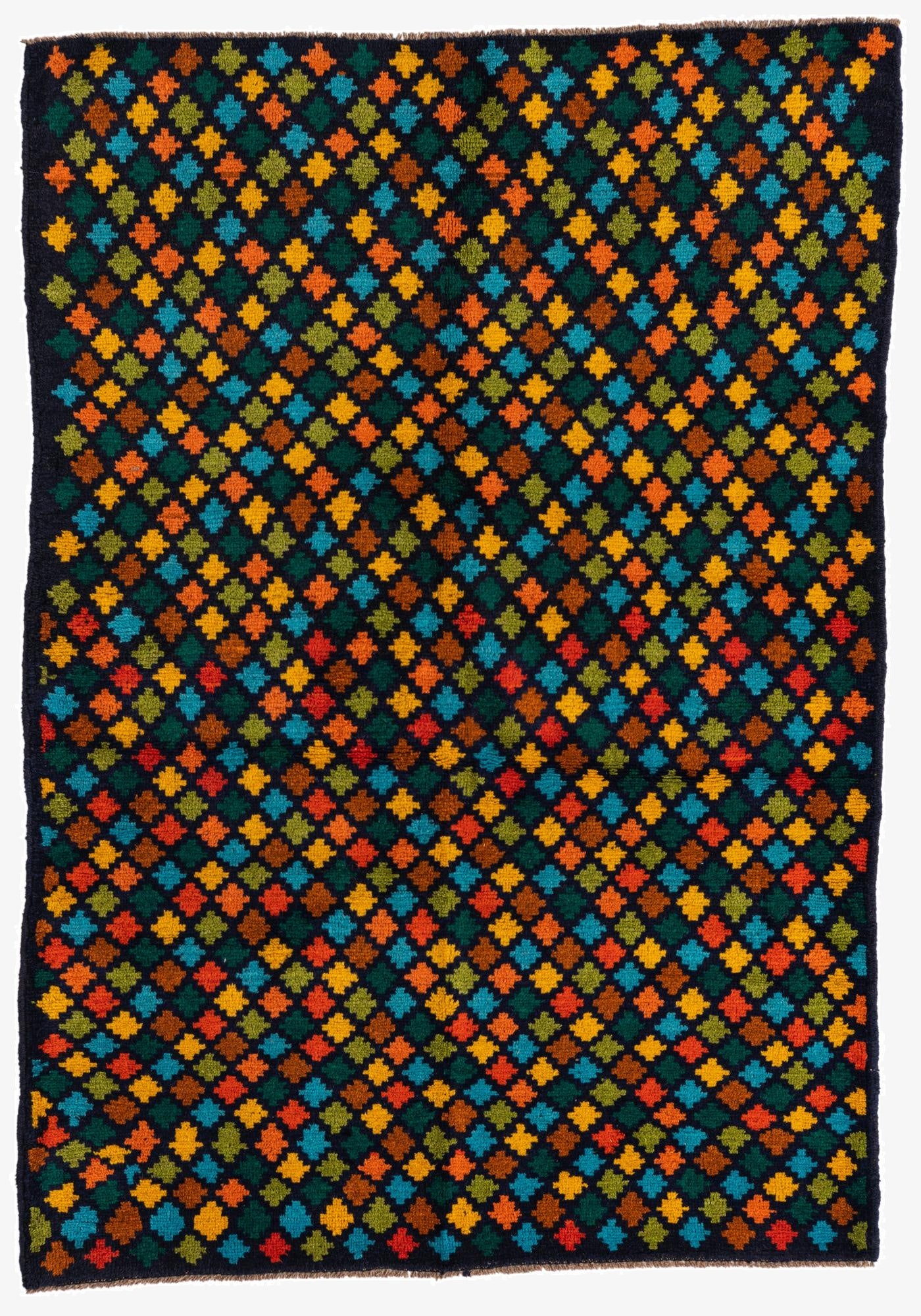 4' 1 x 5' 9  Hand Knotted Balouch Wool Rug