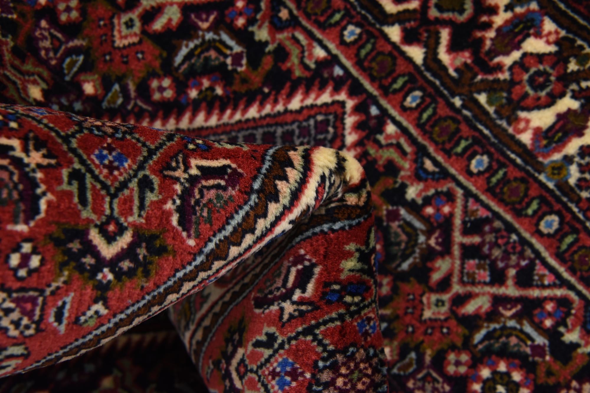 2' 4 x 3' 8 Hand Knotted Bidjar Persian Wool Rug