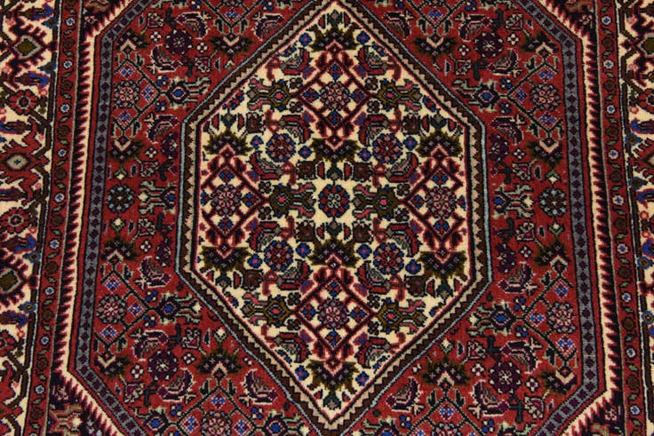 Detail image of 2' 4 x 3' 8 Hand Knotted Bidjar Persian Wool Rug