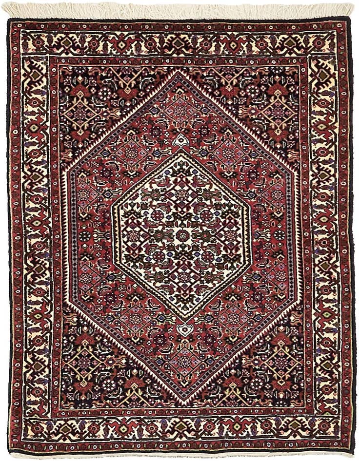 Detail image of 2' 4 x 3' 8 Hand Knotted Bidjar Persian Wool Rug