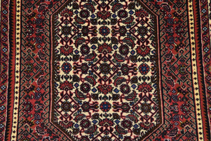 Detail image of 2' 4 x 3' 8 Hand Knotted Bidjar Persian Wool Rug