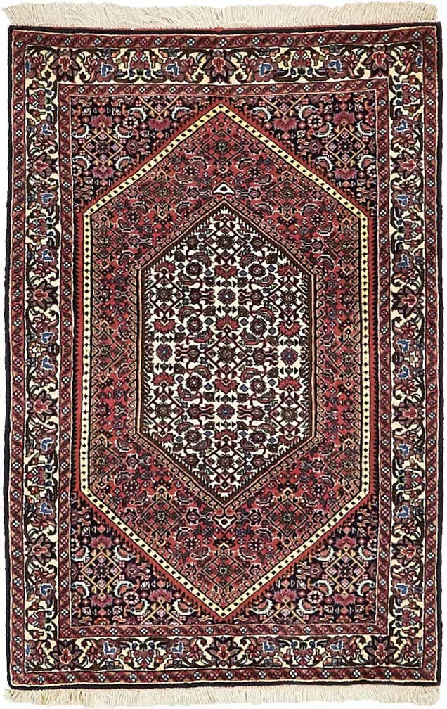 2' 4 x 3' 8 Hand Knotted Bidjar Persian Wool Rug