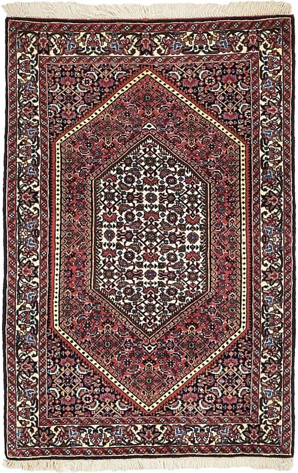 Detail image of 2' 4 x 3' 8 Hand Knotted Bidjar Persian Wool Rug