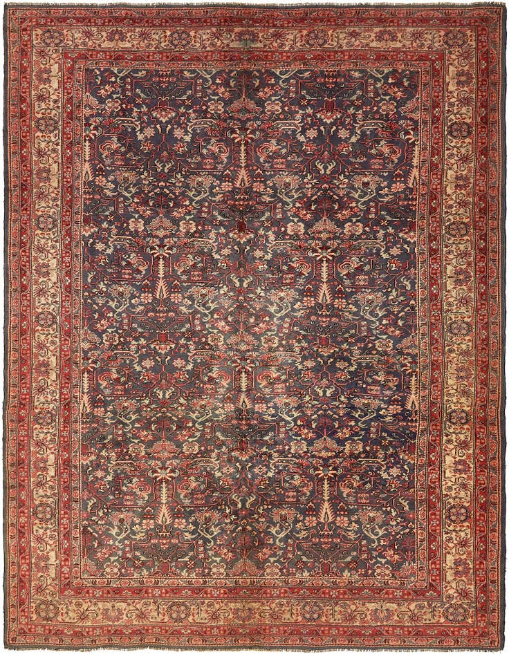 Detail image of 8' 8 x 11' 4 Hand Knotted Bidjar Persian Wool Rug