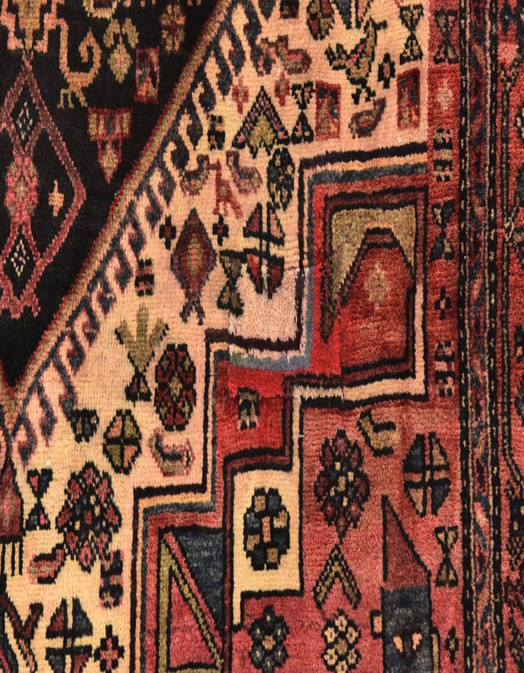 Detail image of 4' x 5' 9 Hand Knotted Bidjar Persian Wool Rug