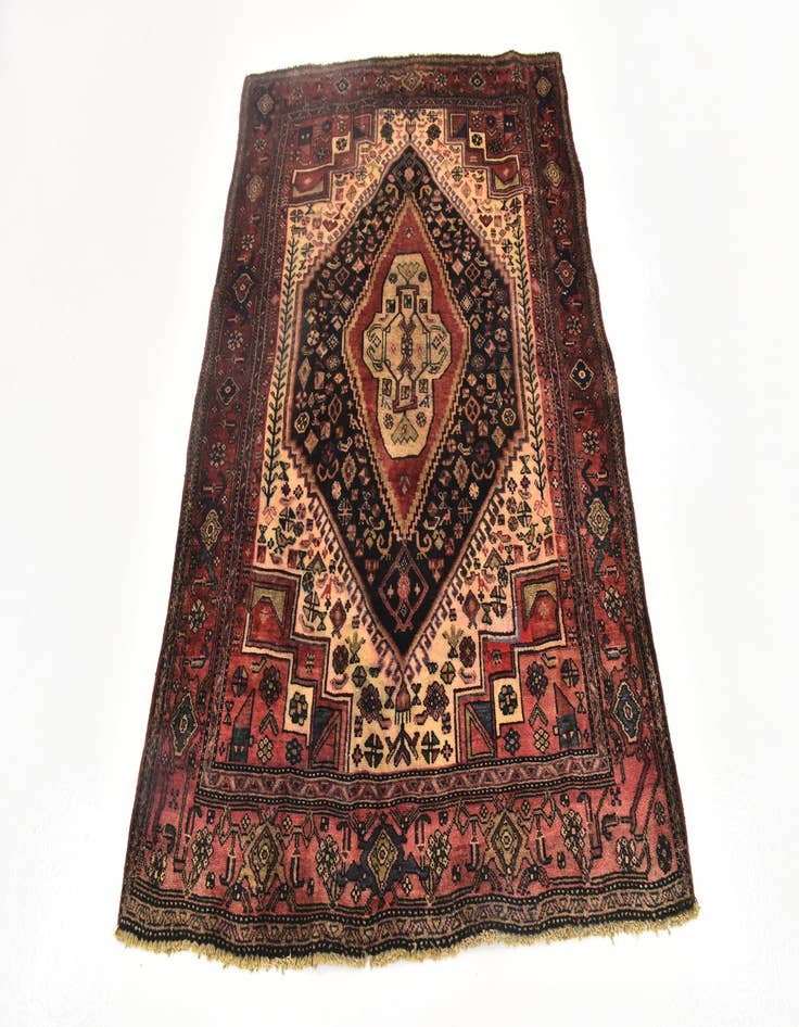 Detail image of 4' x 5' 9 Hand Knotted Bidjar Persian Wool Rug