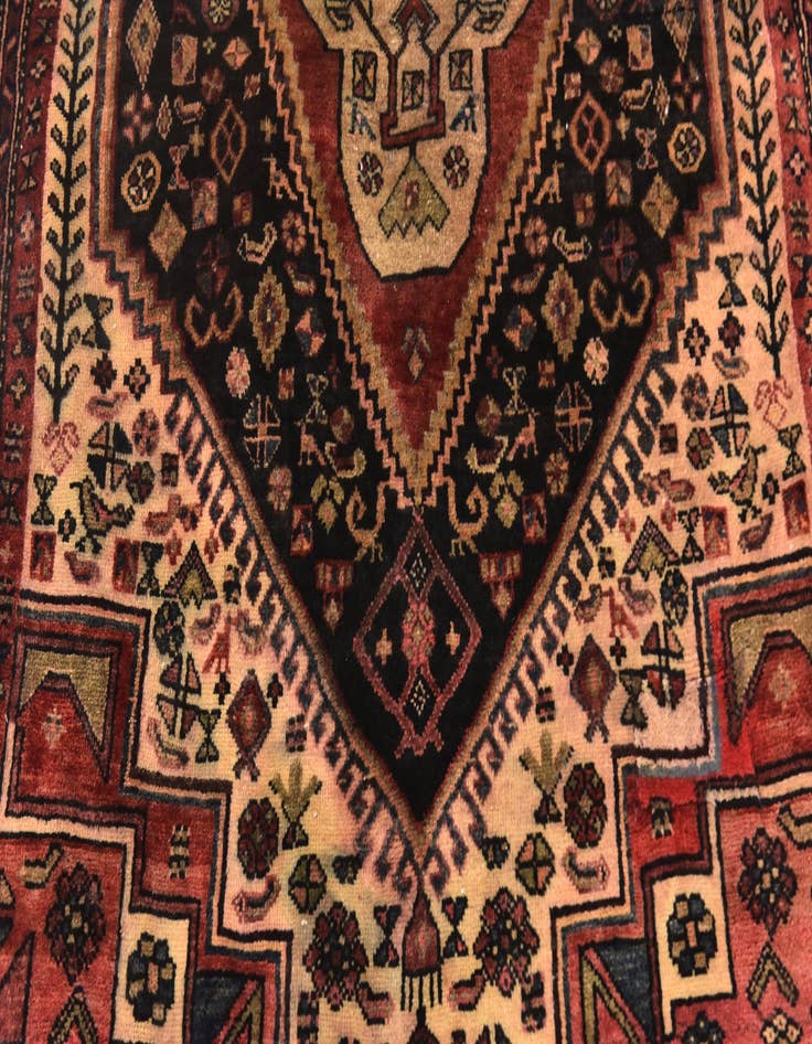 Detail image of 4' x 5' 9 Hand Knotted Bidjar Persian Wool Rug