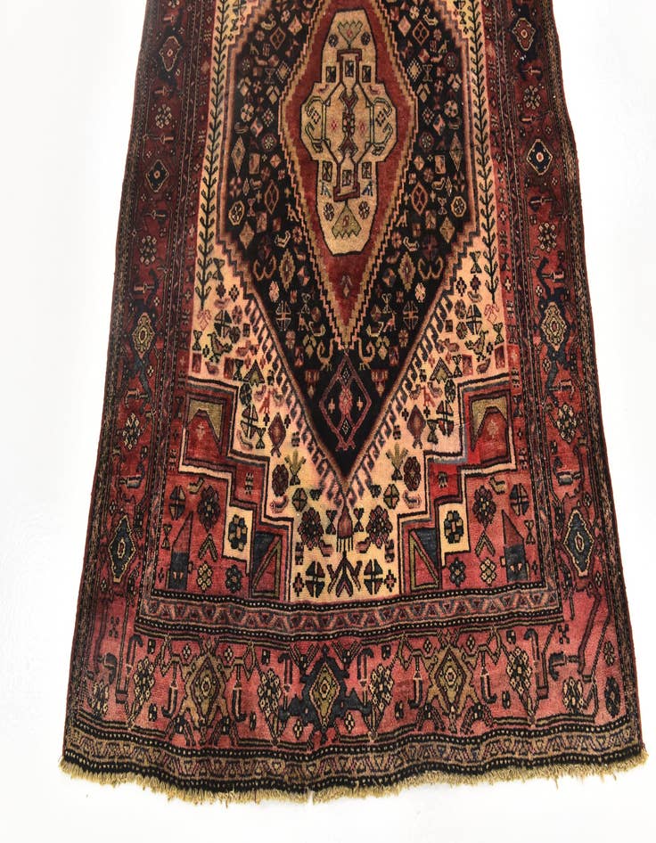 Detail image of 4' x 5' 9 Hand Knotted Bidjar Persian Wool Rug