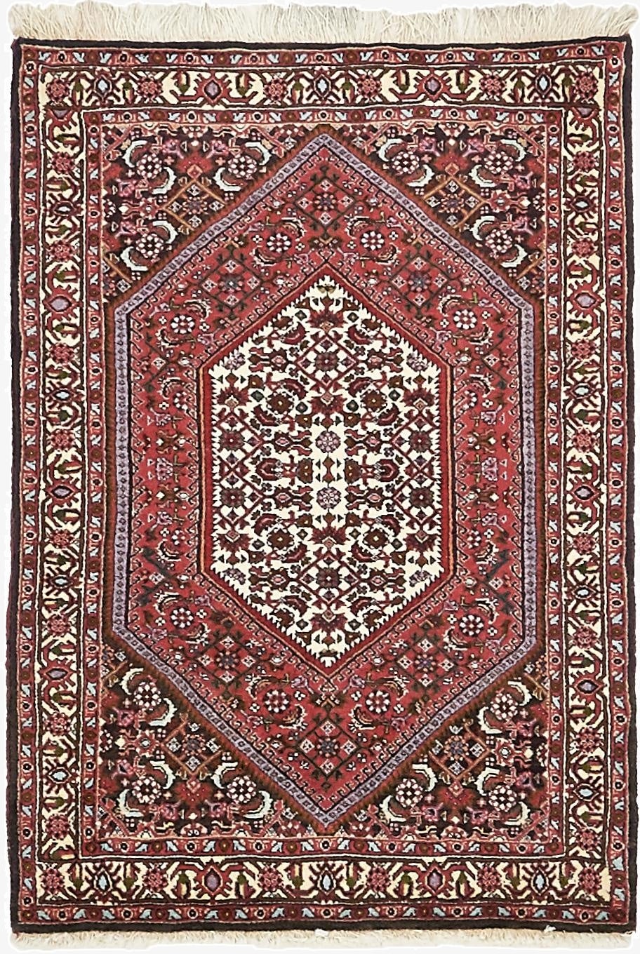 2' 5 x 3' 6  Hand Knotted Bidjar Persian Wool Rug