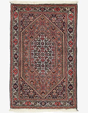 2' 4 x 3' 7 Hand Knotted Bidjar Persian Wool Rug