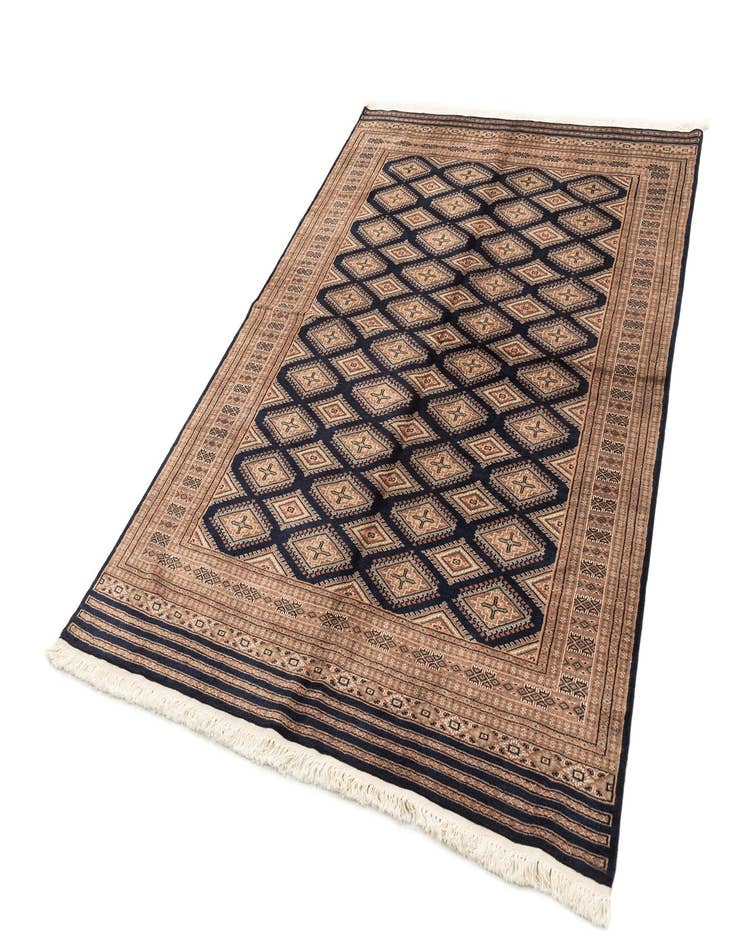 Detail image of 5' 6 x 7' 8  Hand Knotted Bokhara Oriental Wool Rug