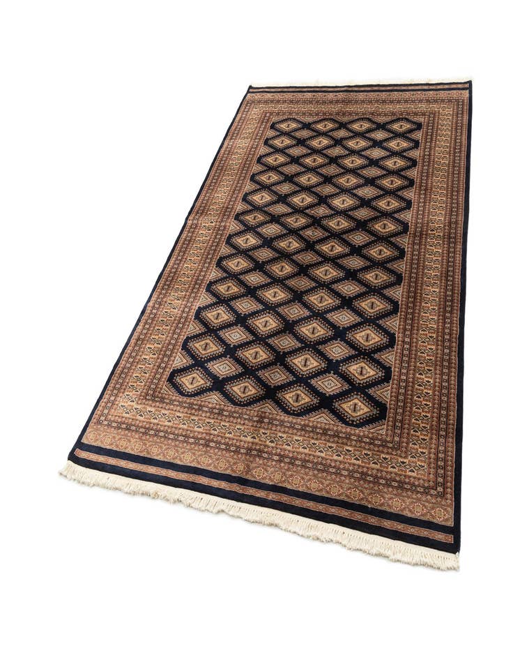 Detail image of 5' 6 x 7' 10  Hand Knotted Bokhara Oriental Wool Rug