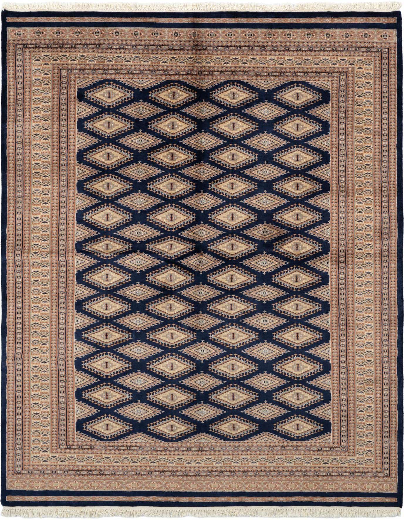 5' 6 x 7' 10 Hand Knotted Bokhara Oriental Wool Rug