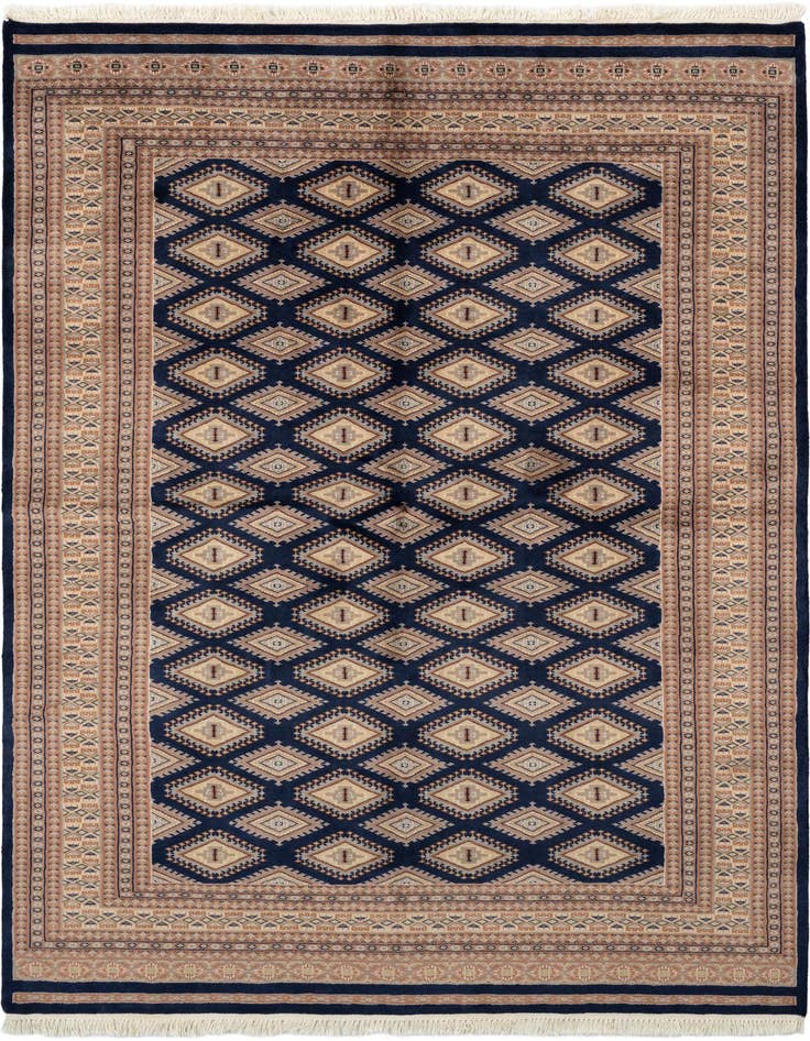 Detail image of 5' 6 x 7' 10 Hand Knotted Bokhara Oriental Wool Rug