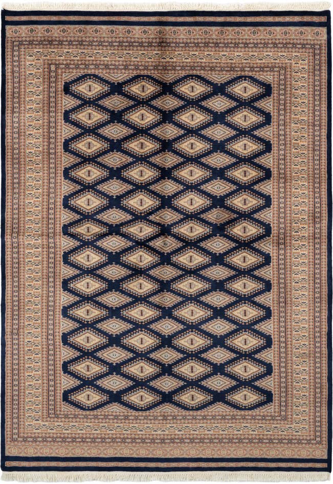 Detail image of 5' 6 x 7' 10 Hand Knotted Bokhara Oriental Wool Rug