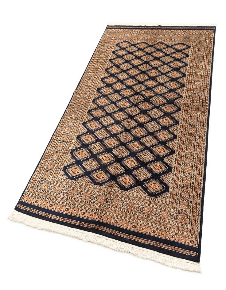 Detail image of 5' 6 x 8'  Hand Knotted Bokhara Oriental Wool Rug