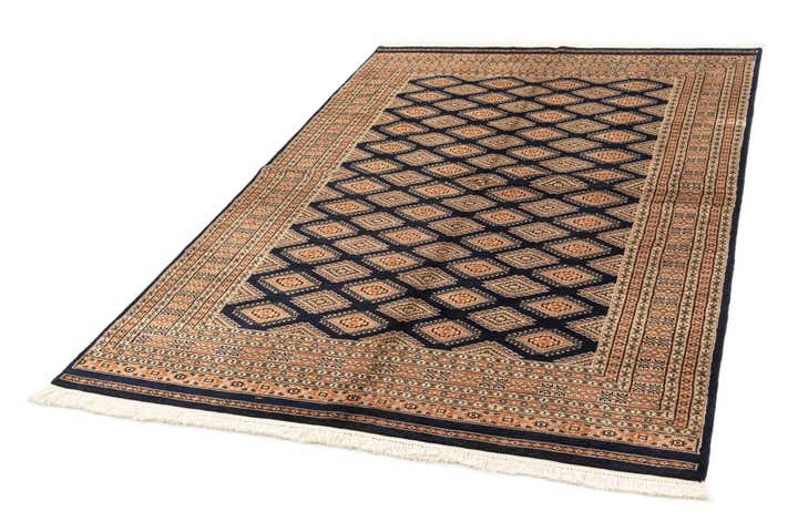 5' 6 x 8' Hand Knotted Bokhara Oriental Wool Rug