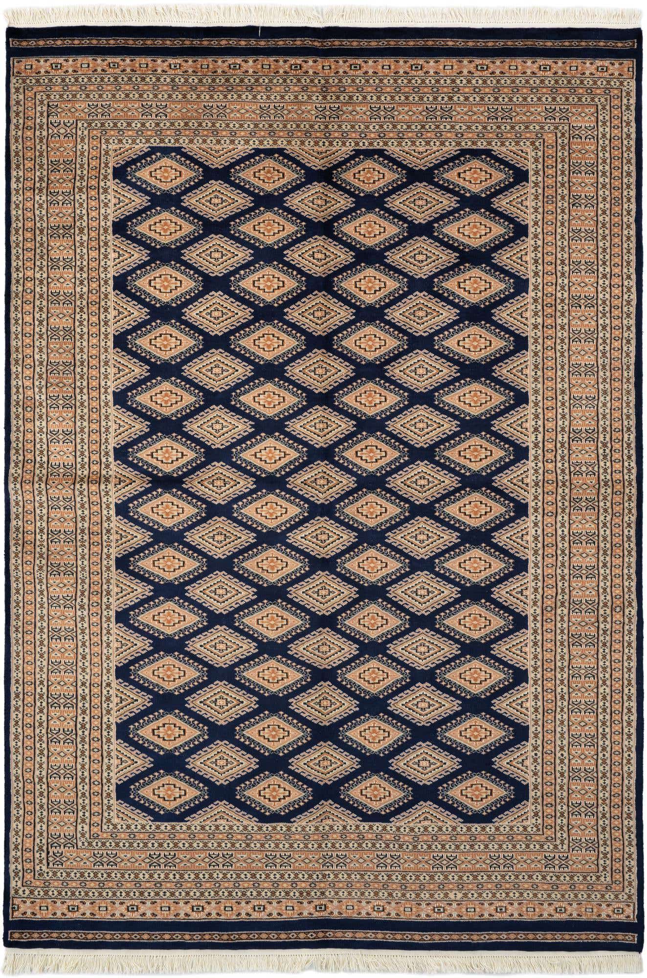 5' 6 x 8' Hand Knotted Bokhara Oriental Wool Rug