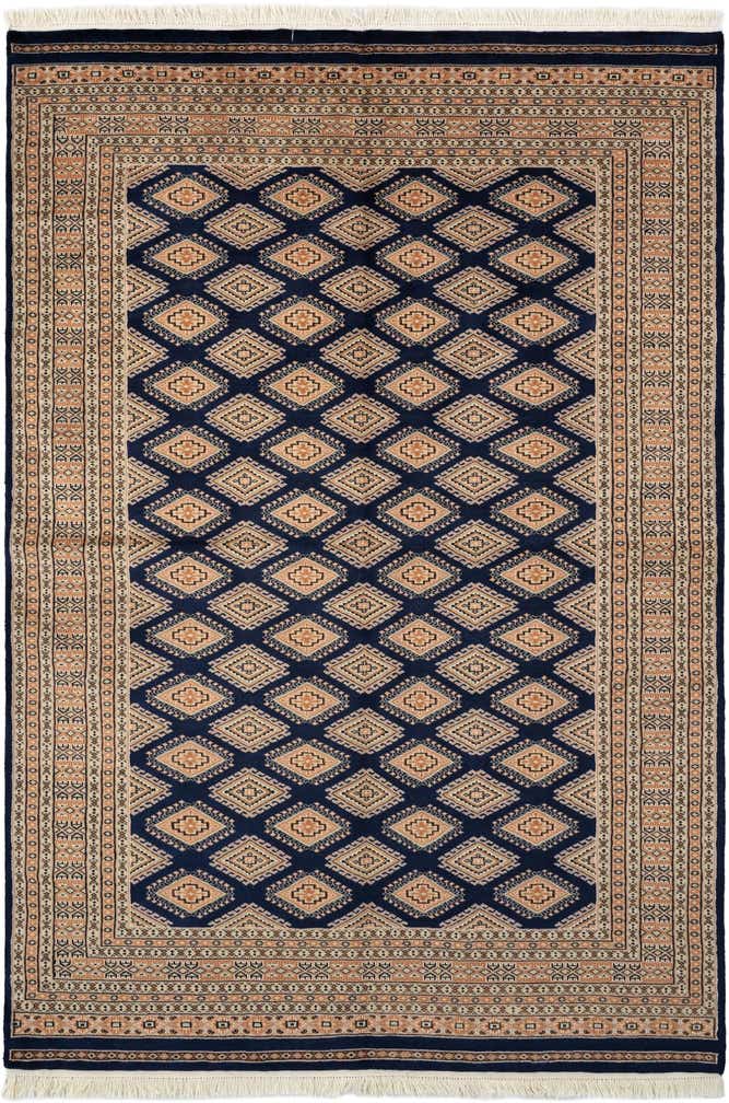 5' 6 x 8' Hand Knotted Bokhara Oriental Wool Rug