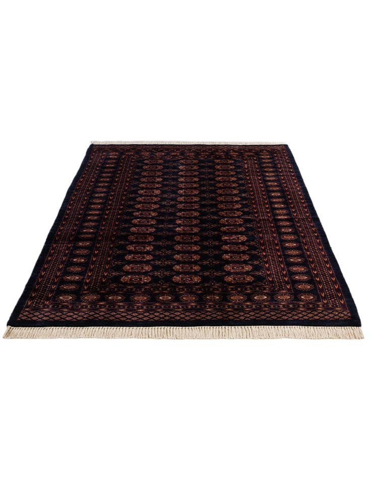 Detail image of 4' 3 x 6' Hand Knotted Bokhara Oriental Wool Rug