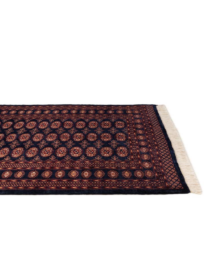 Detail image of 4' 3 x 6'  Hand Knotted Bokhara Oriental Wool Rug