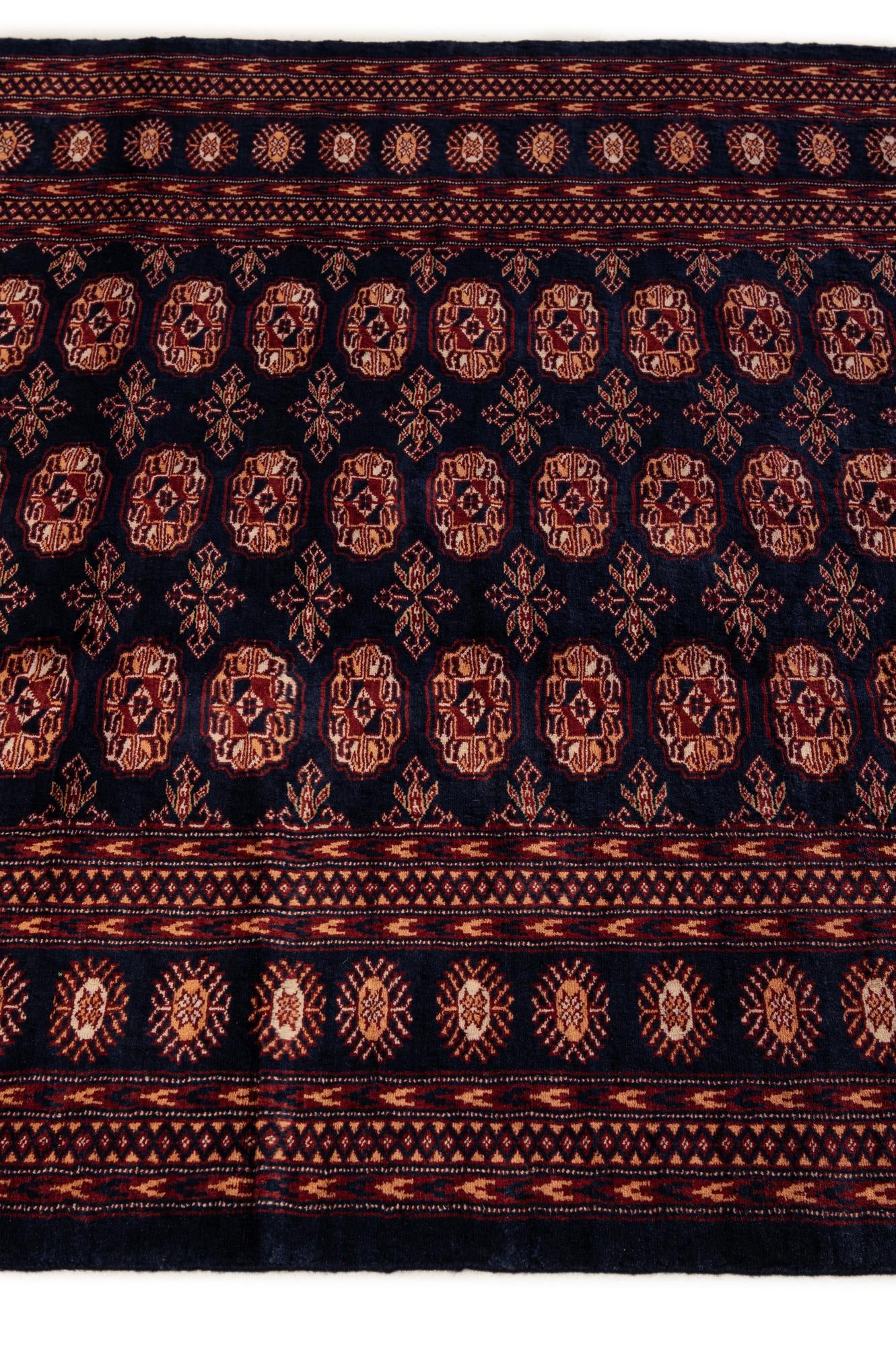 4' 3 x 6' Hand Knotted Bokhara Oriental Wool Rug