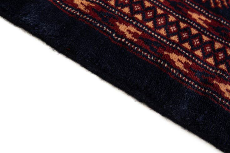 Detail image of 4' 3 x 6' Hand Knotted Bokhara Oriental Wool Rug