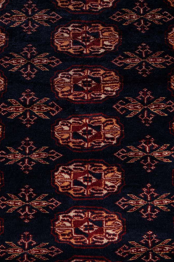 4' 3 x 6' Hand Knotted Bokhara Oriental Wool Rug