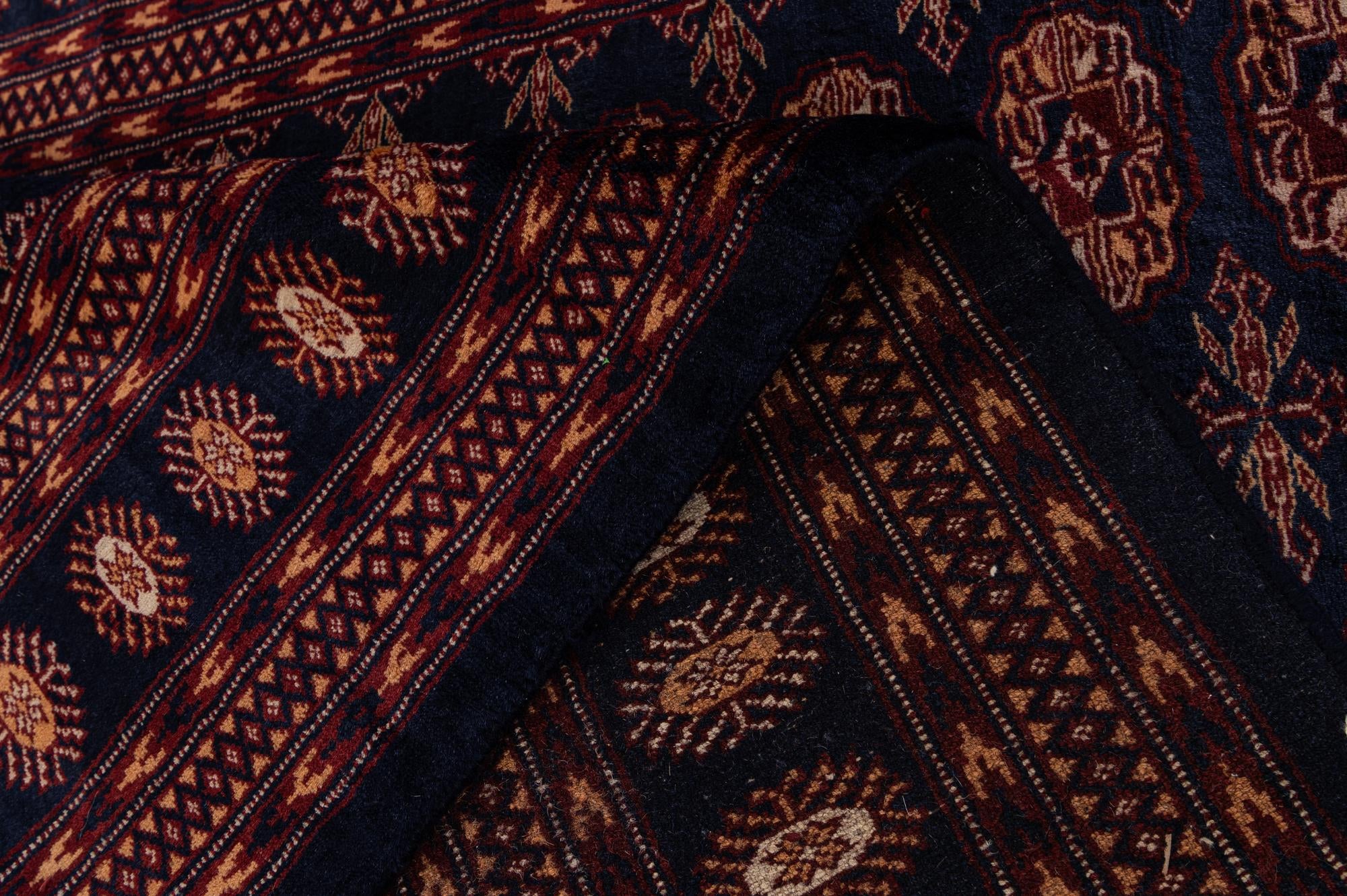 4' 3 x 6' Hand Knotted Bokhara Oriental Wool Rug