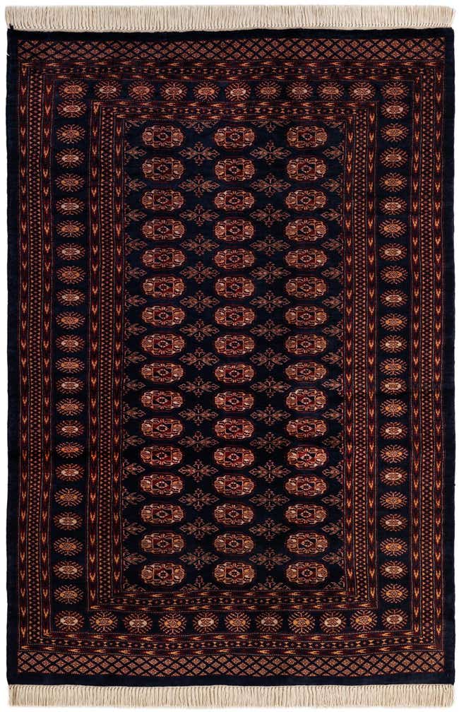 4' 3 x 6' Hand Knotted Bokhara Oriental Wool Rug
