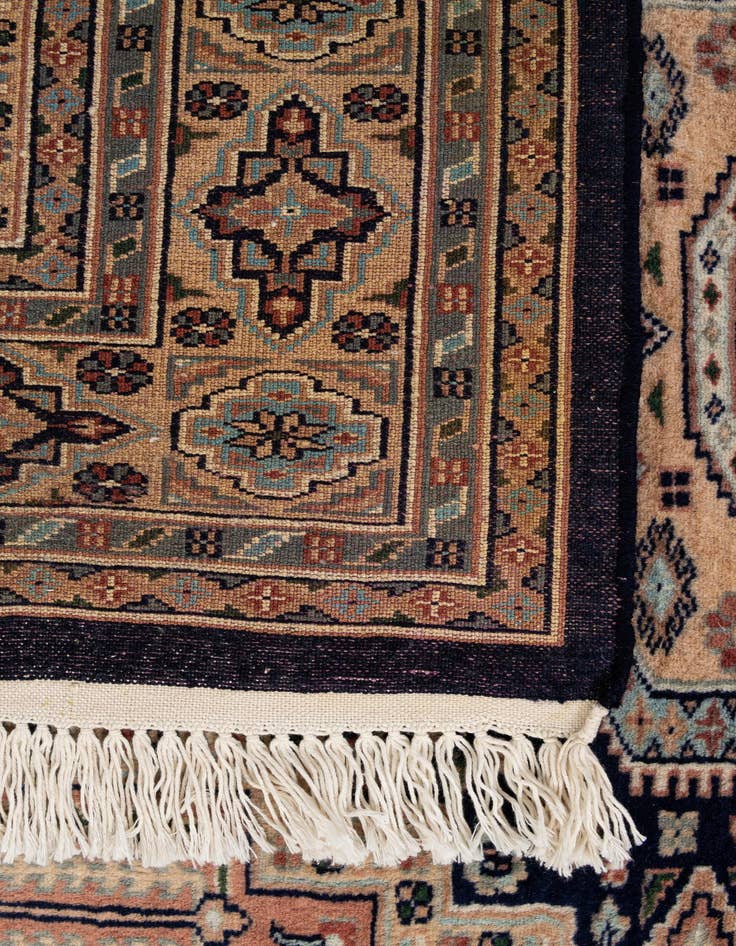 Detail image of 4' 3 x 6' 2  Hand Knotted Bokhara Oriental Wool Rug