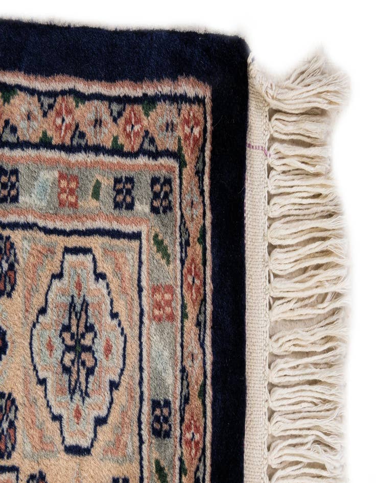 Detail image of 4' 3 x 6' 2  Hand Knotted Bokhara Oriental Wool Rug