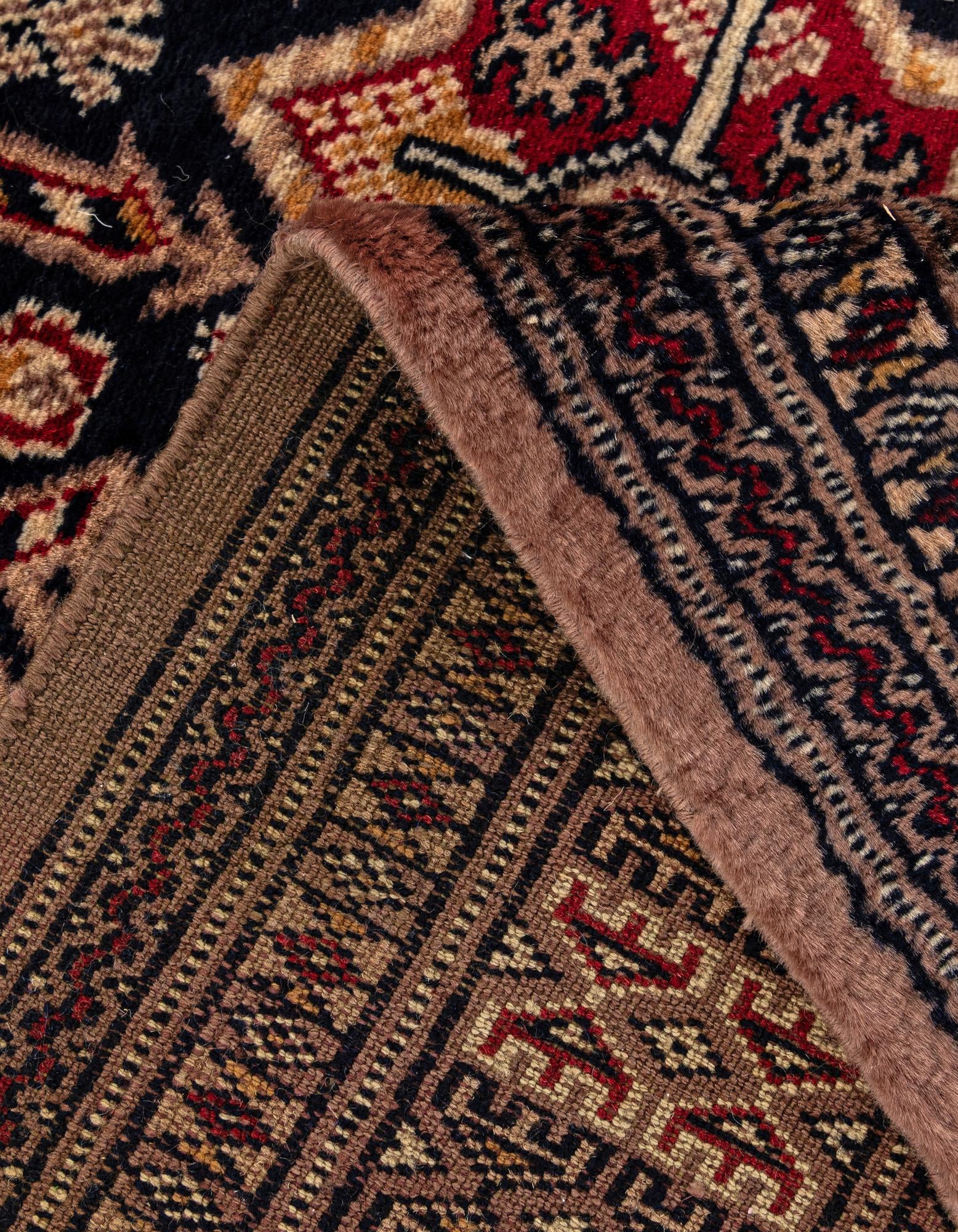4' 2 x 6' 1 Hand Knotted Bokhara Oriental Wool Rug