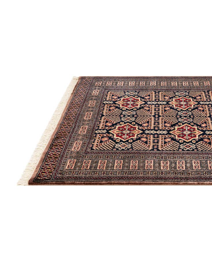 Detail image of 4' 2 x 6' 1 Hand Knotted Bokhara Oriental Wool Rug