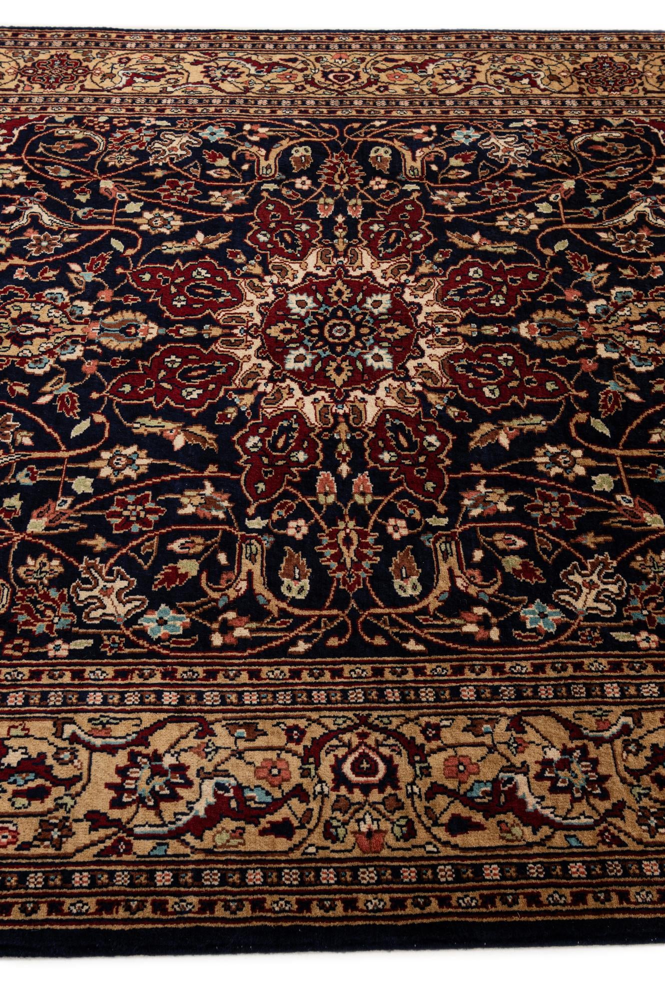 5' 11 x 9' 2 Hand Knotted Bokhara Wool Rug