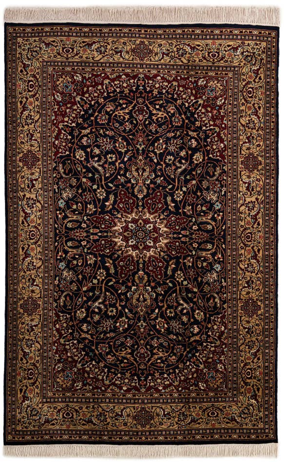 Detail image of 5' 11 x 9' 2 Hand Knotted Bokhara Wool Rug
