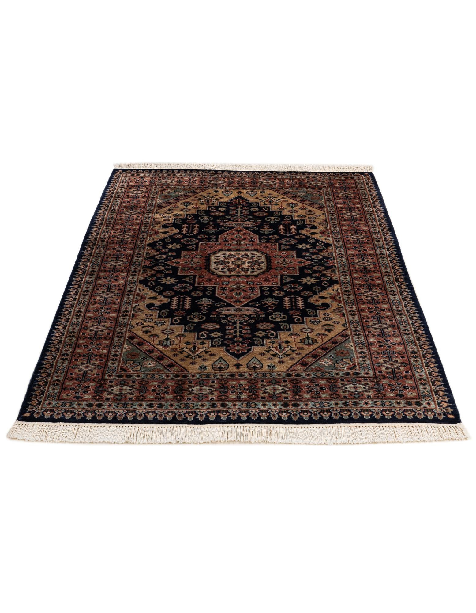 4' 4 x 6' 2 Hand Knotted Bokhara Oriental Wool Rug