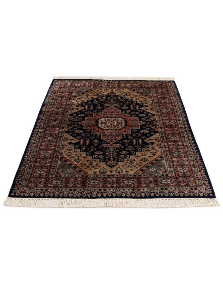 Detail image of 4' 4 x 6' 2 Hand Knotted Bokhara Oriental Wool Rug