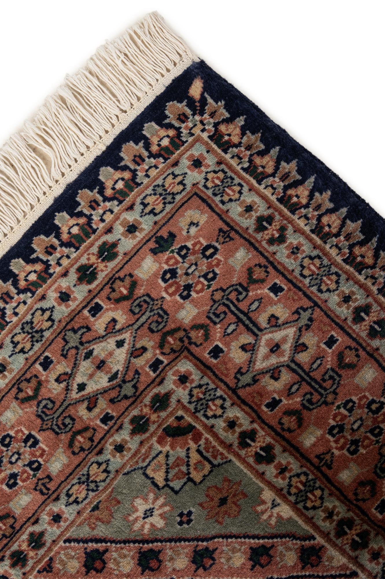 4' 4 x 6' 2 Hand Knotted Bokhara Oriental Wool Rug