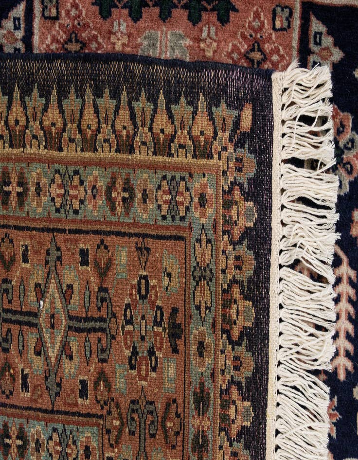 Detail image of 4' 4 x 6' 2  Hand Knotted Bokhara Oriental Wool Rug