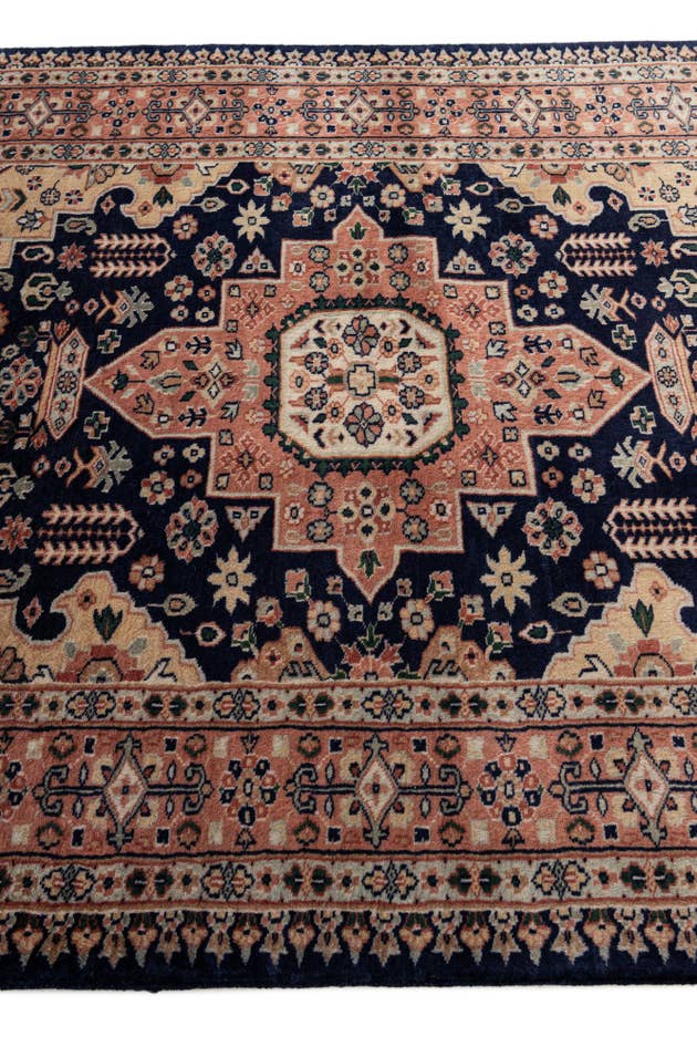 Detail image of 4' 4 x 6' 2 Hand Knotted Bokhara Oriental Wool Rug