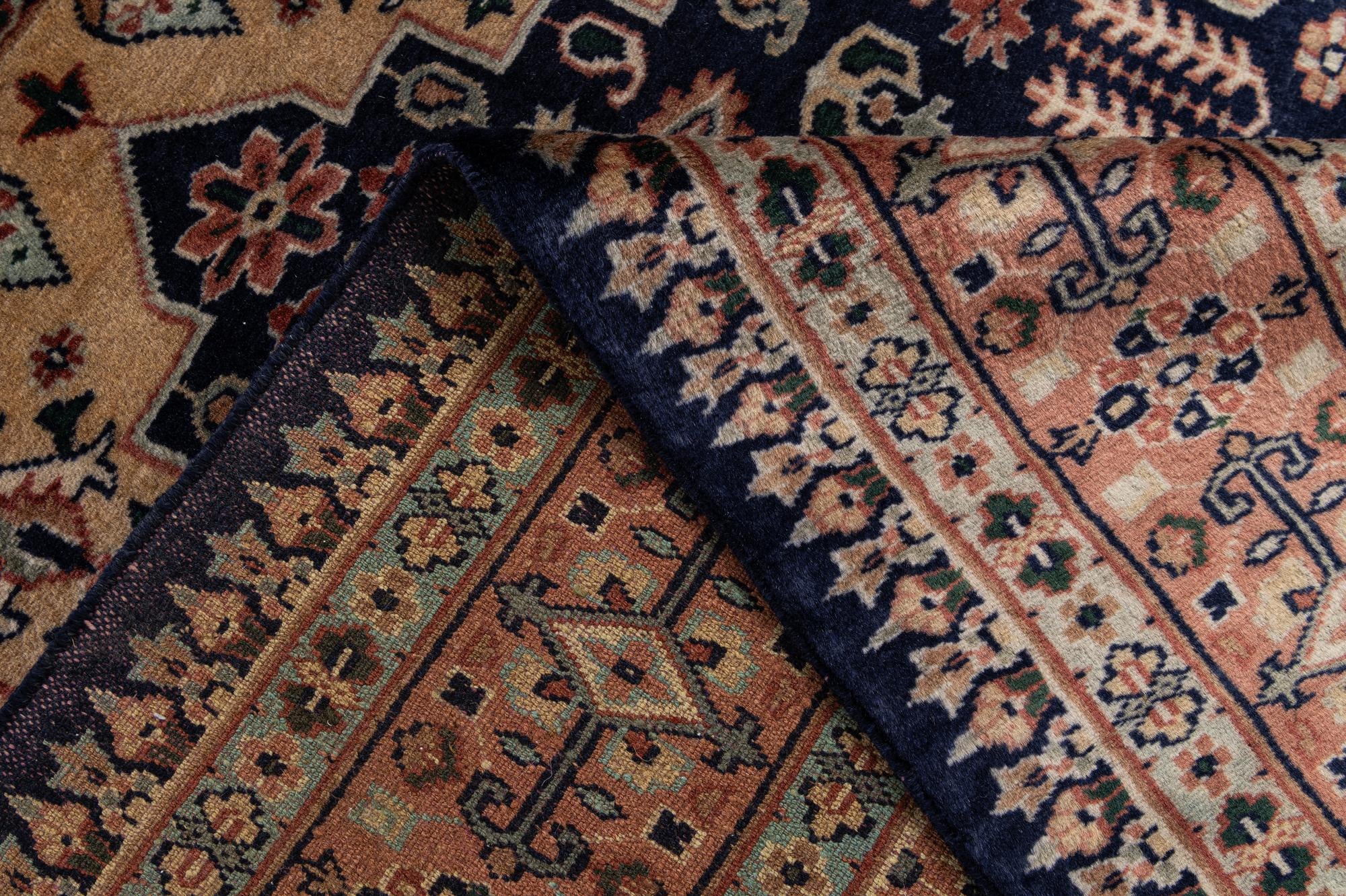 4' 4 x 6' 2 Hand Knotted Bokhara Oriental Wool Rug